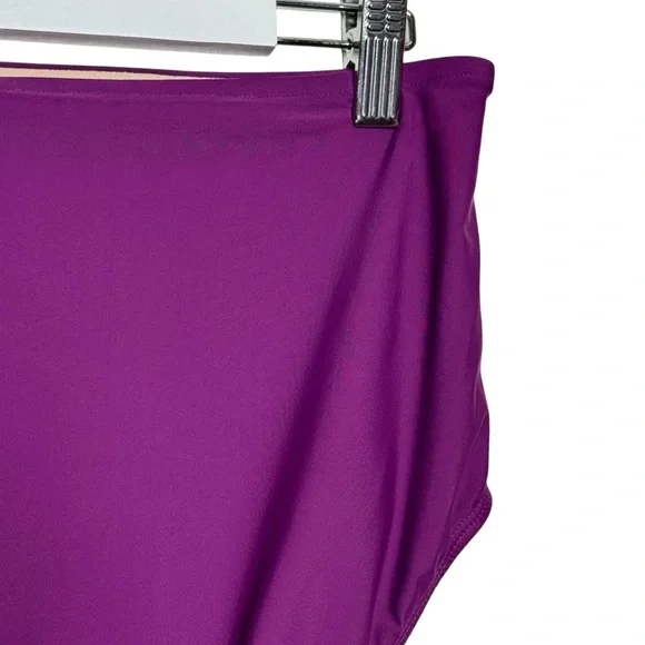 Albion Fit Plum High-Waisted Swim Bottoms SZ. M - Picture 8 of 15